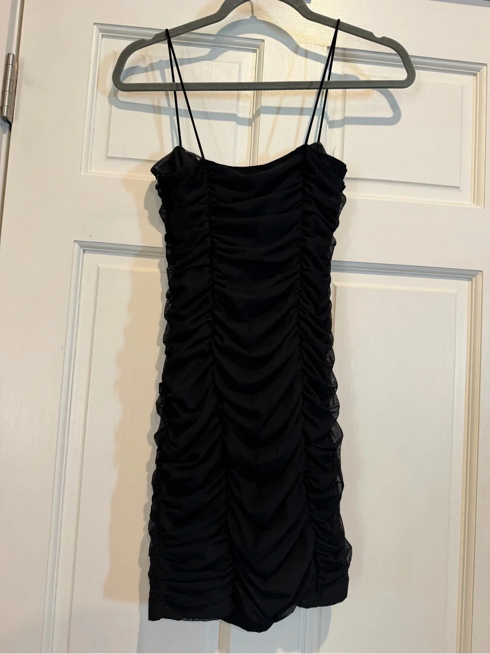 Princess Polly Black Ruched Mini Ruched Dress - Picture 5 of 5